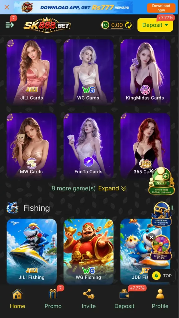 Fishing Games in Sk888 Game